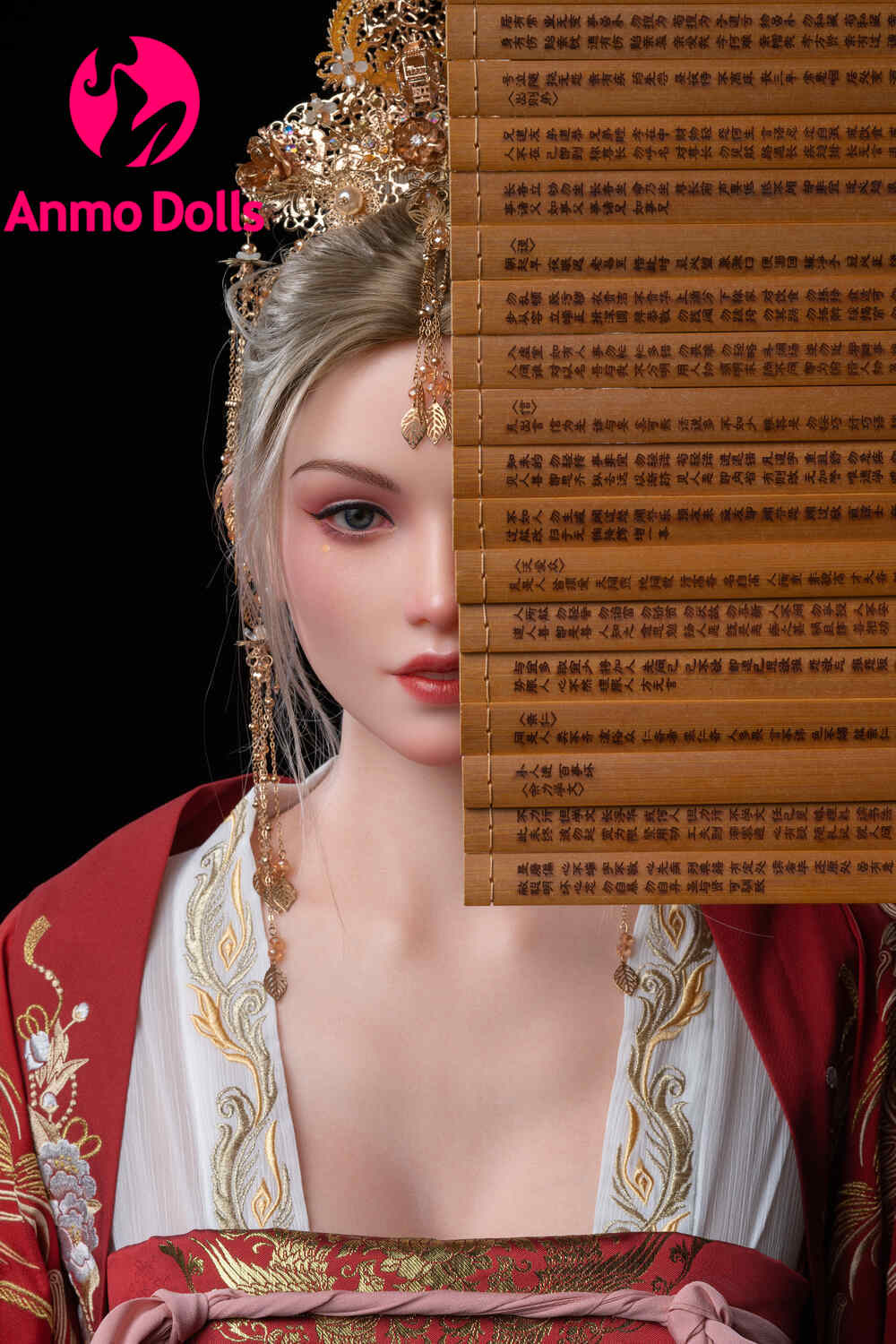 Rae - Japanese style female emperor Silicone sex doll - Head (GE53) Anmodolls Zelex dolls - SILICONE