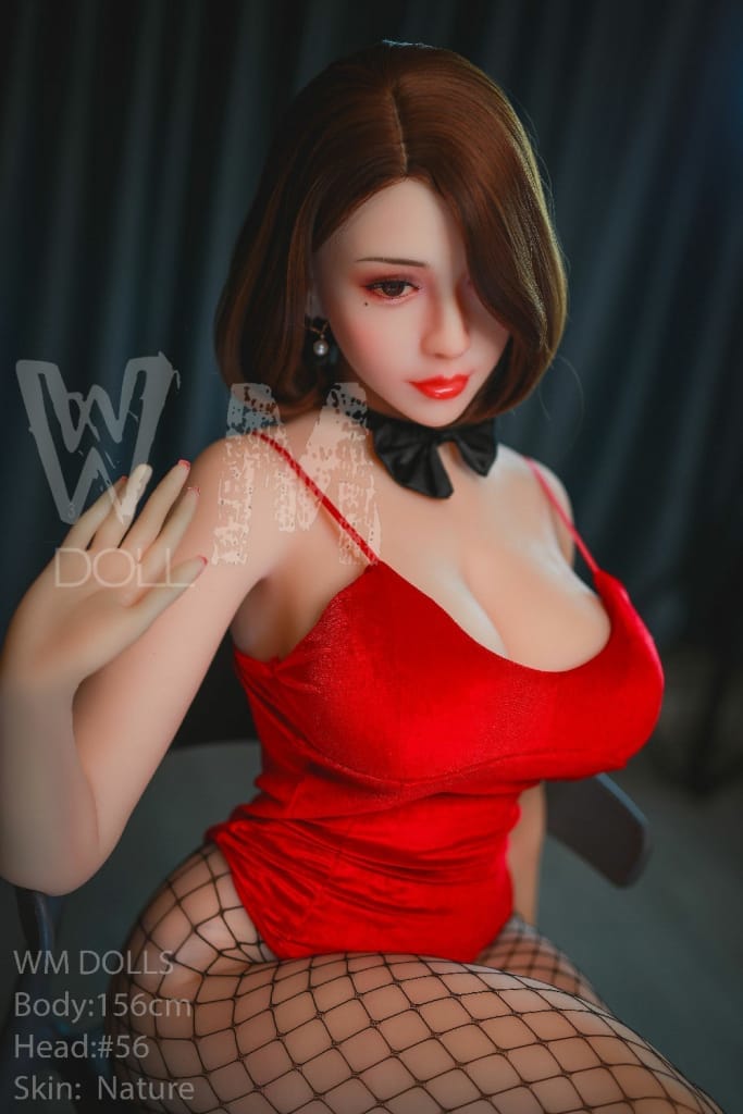 Dollca: WM Sex Doll, H-Cup, BBW, Asian MILF in Playboy Outfit - Head #56 Anmodolls WM DOLLS - TPE