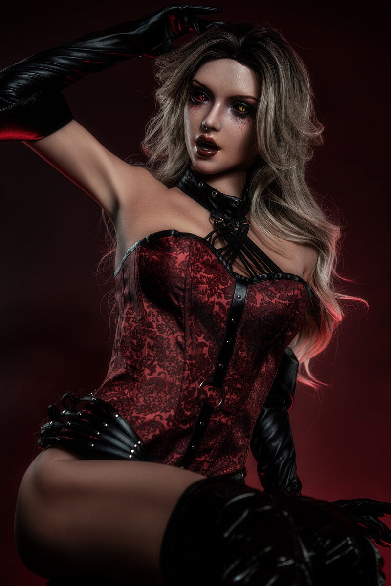 Yetta - Medieval female vampire with sexual thirst doll, Head (GE95-3) Anmodolls Zelex dolls - SILICONE