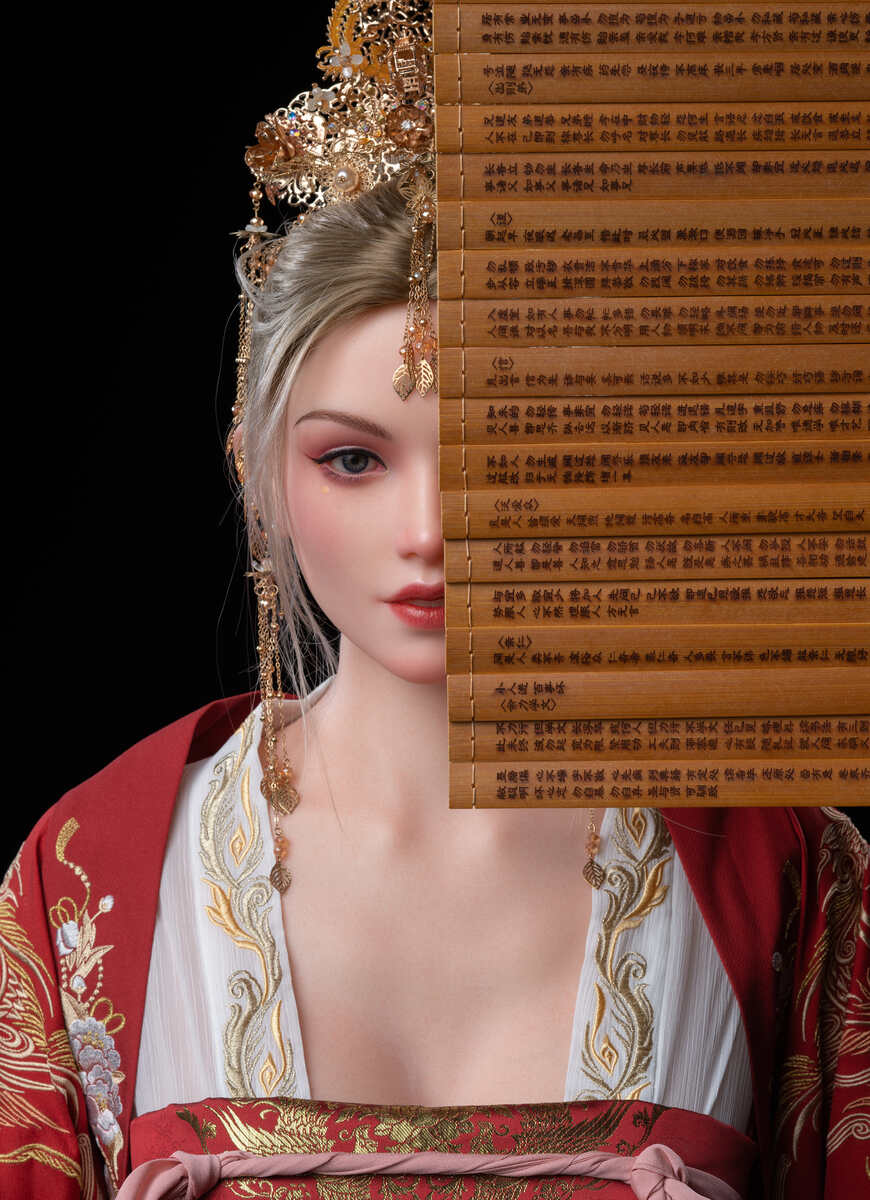 Rae - Japanese style female emperor Silicone sex doll - Head (GE53) Anmodolls Zelex dolls - SILICONE