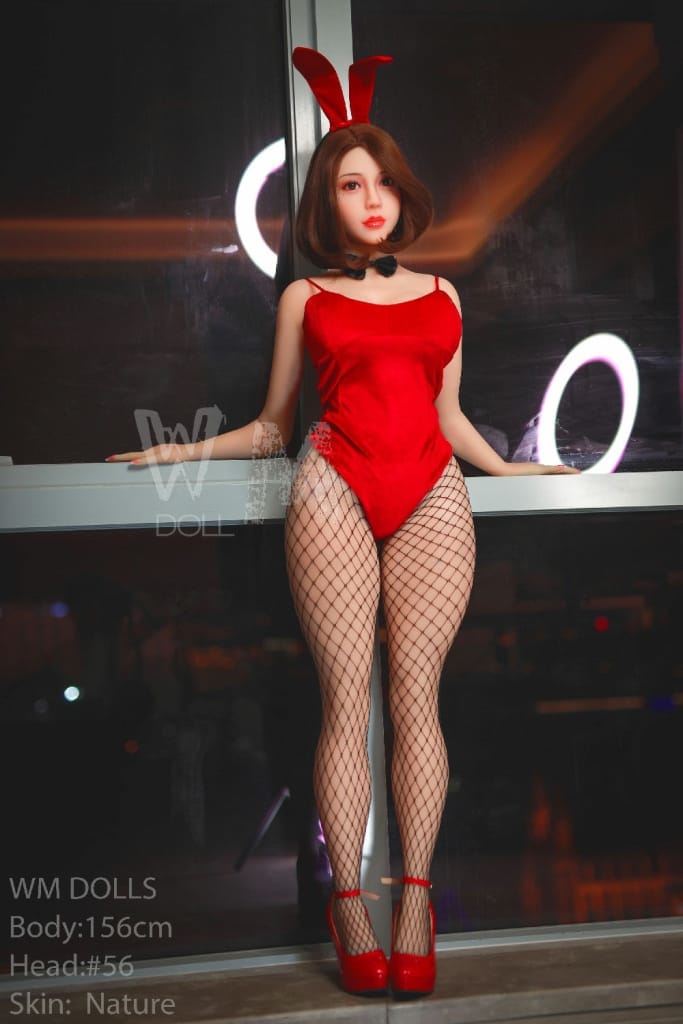 Dollca: WM Sex Doll, H-Cup, BBW, Asian MILF in Playboy Outfit - Head #56 Anmodolls WM DOLLS - TPE