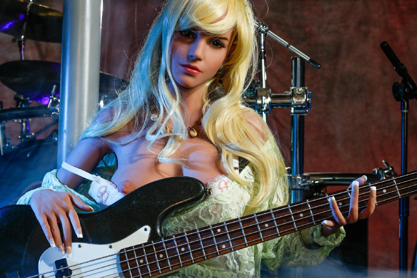 Hiba: YL's Musical Sex Doll with Slim Body, Petite Breasts, and a Love for the Guitar Anmodolls YL