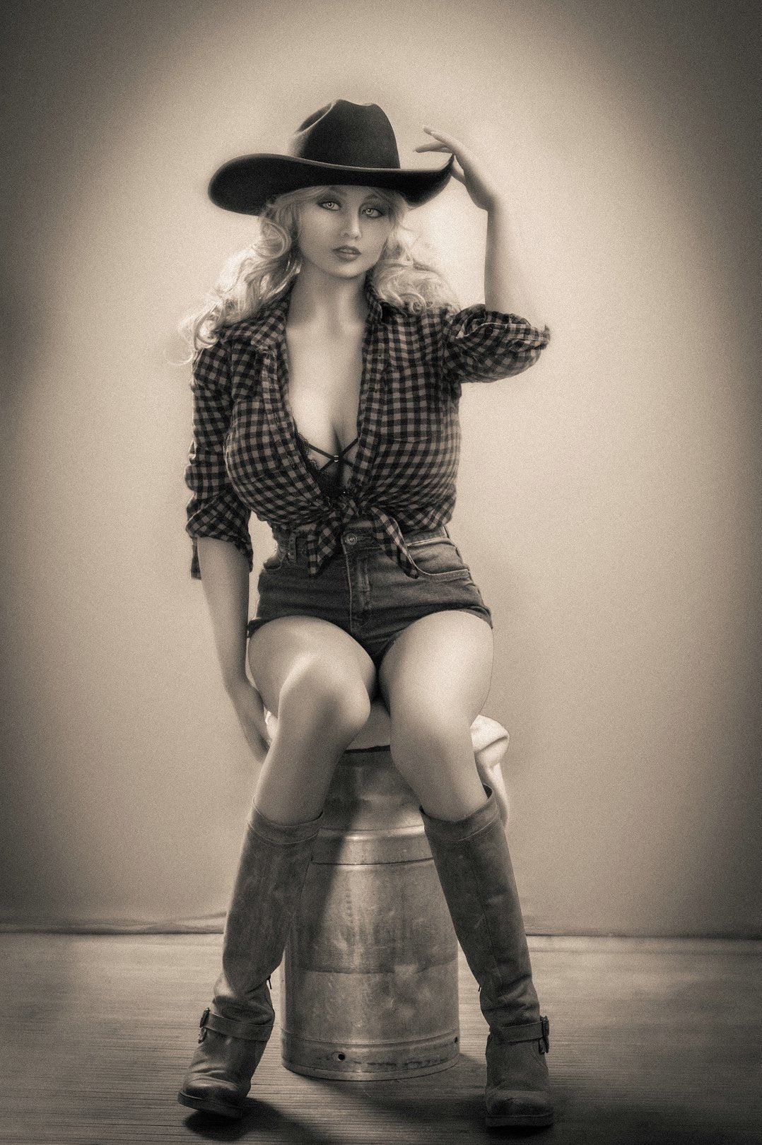Unleash Your Inner Cowboy with Aleesha: 171cm Sex Doll with Hot Body and Seductive Curly Hair Anmodolls YL