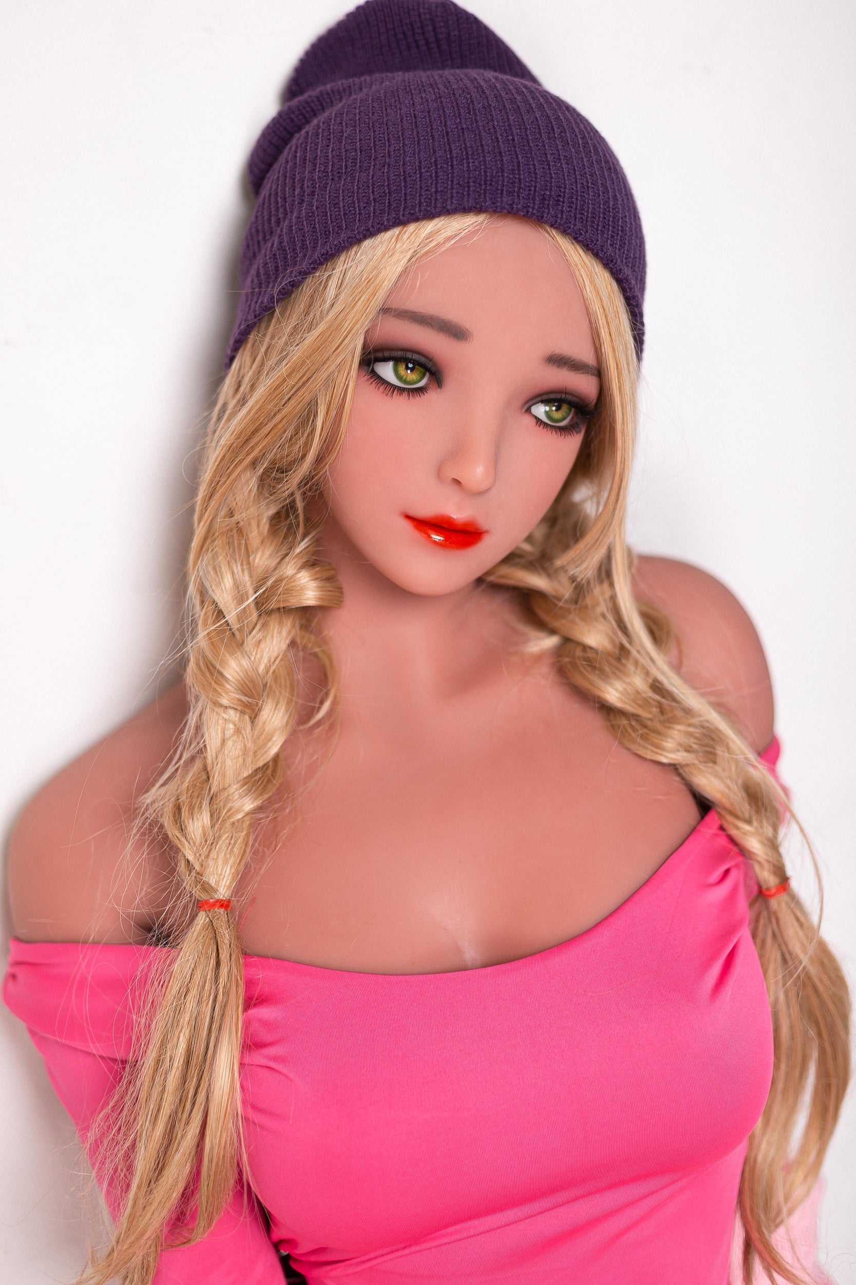 Yetta - 158cm +#159 Shy face perfect figure Woman in Pink dress -TPE Sex Doll by Anmodolls