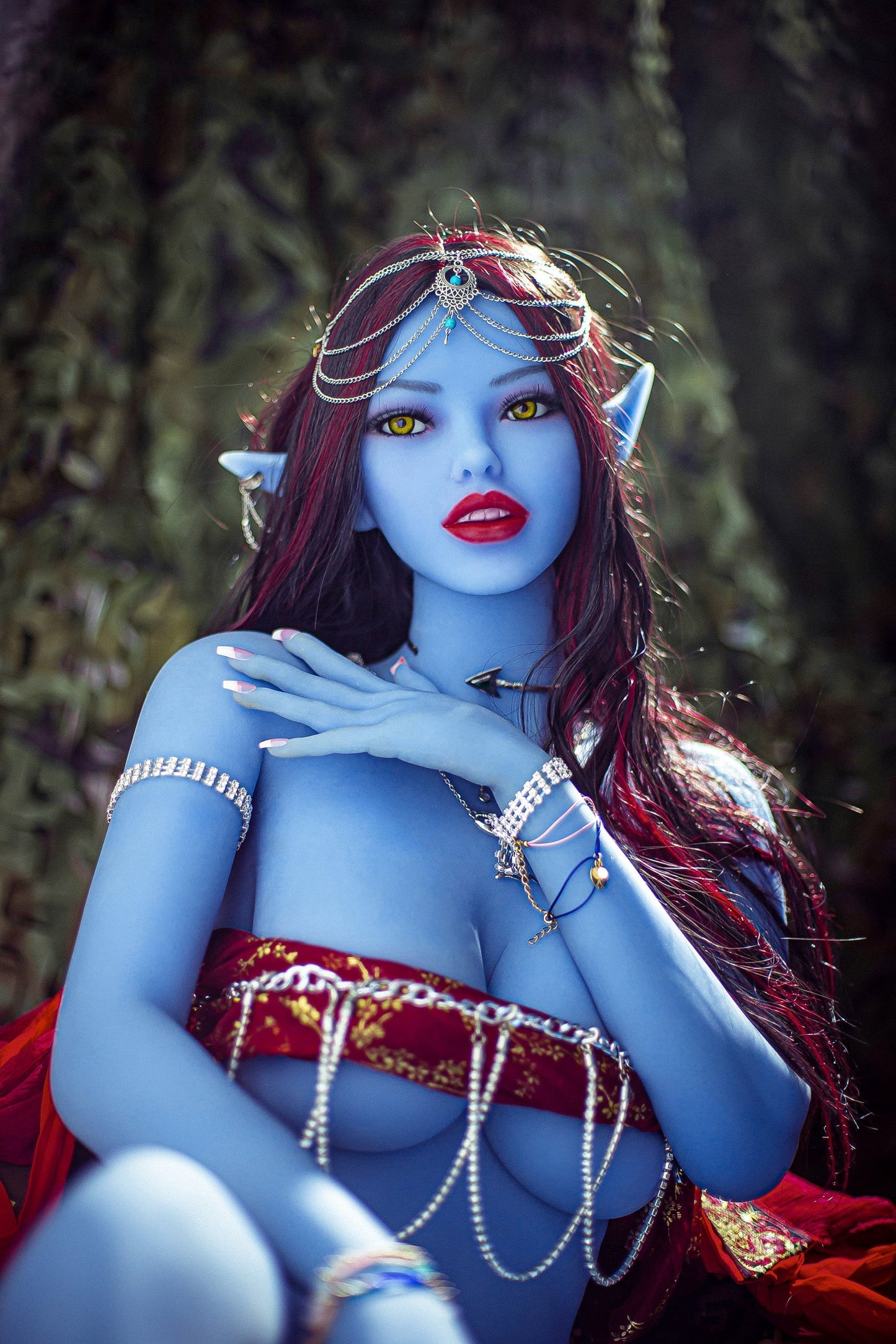 Pandora - 158cm +#115 Blue goblin fantasy series doll -TPE Sex Doll by Anmodolls