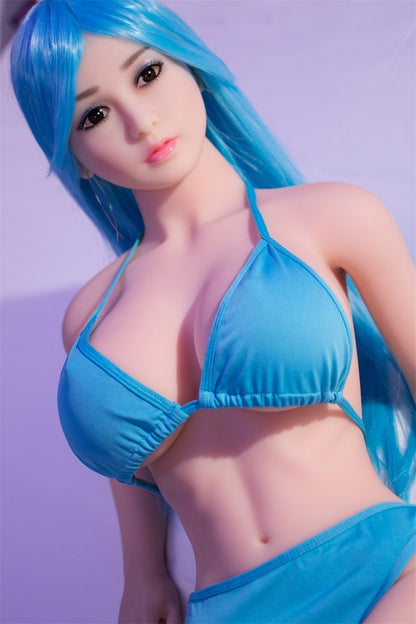Laurel - A Realistics Sex Doll With Funky Blue Hair -TPE Sex Doll by Anmodolls