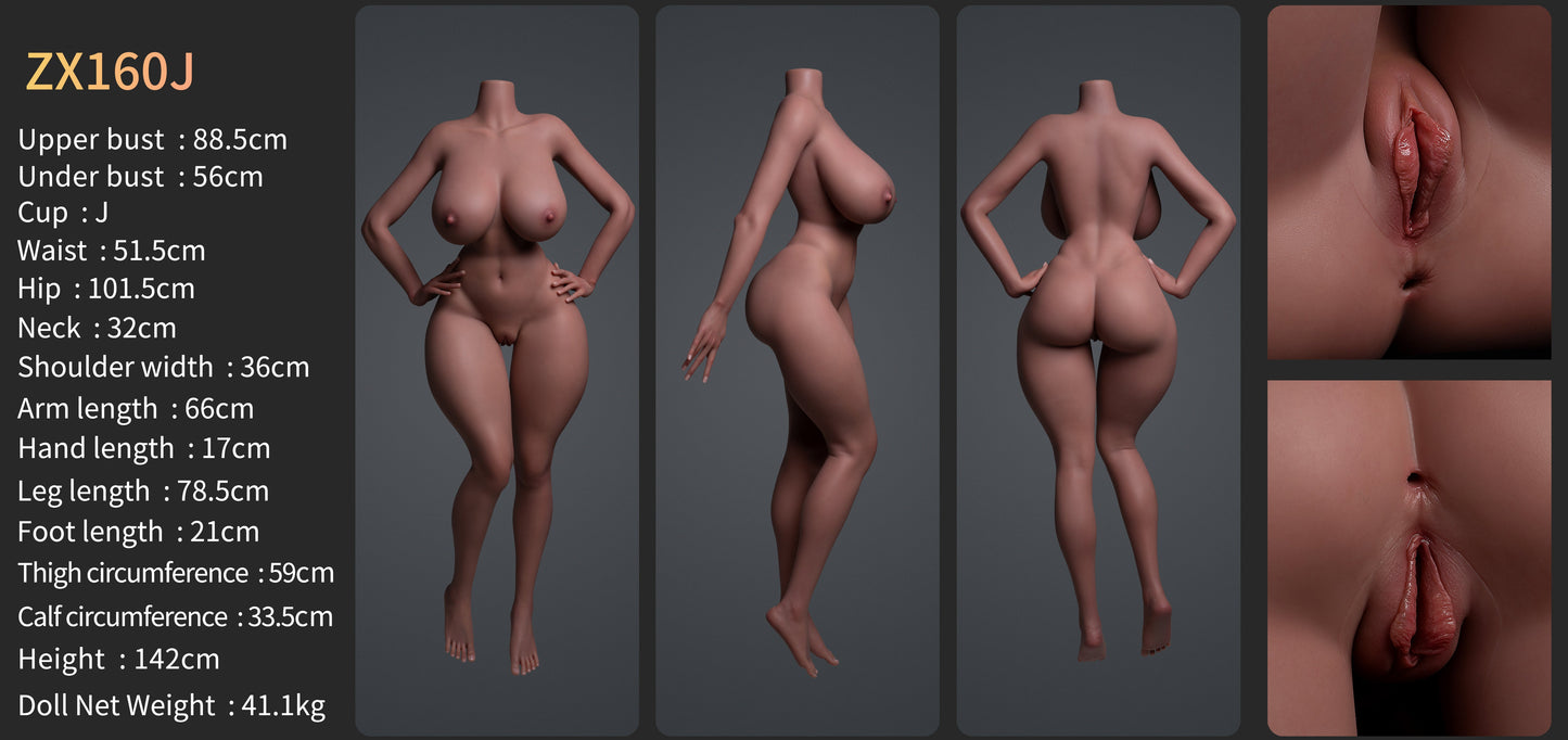 Image of zelex-160cm-j-head-zxe216-2-usa-canada-stock, a high-quality and realistic sex doll by Anmodolls Zelex