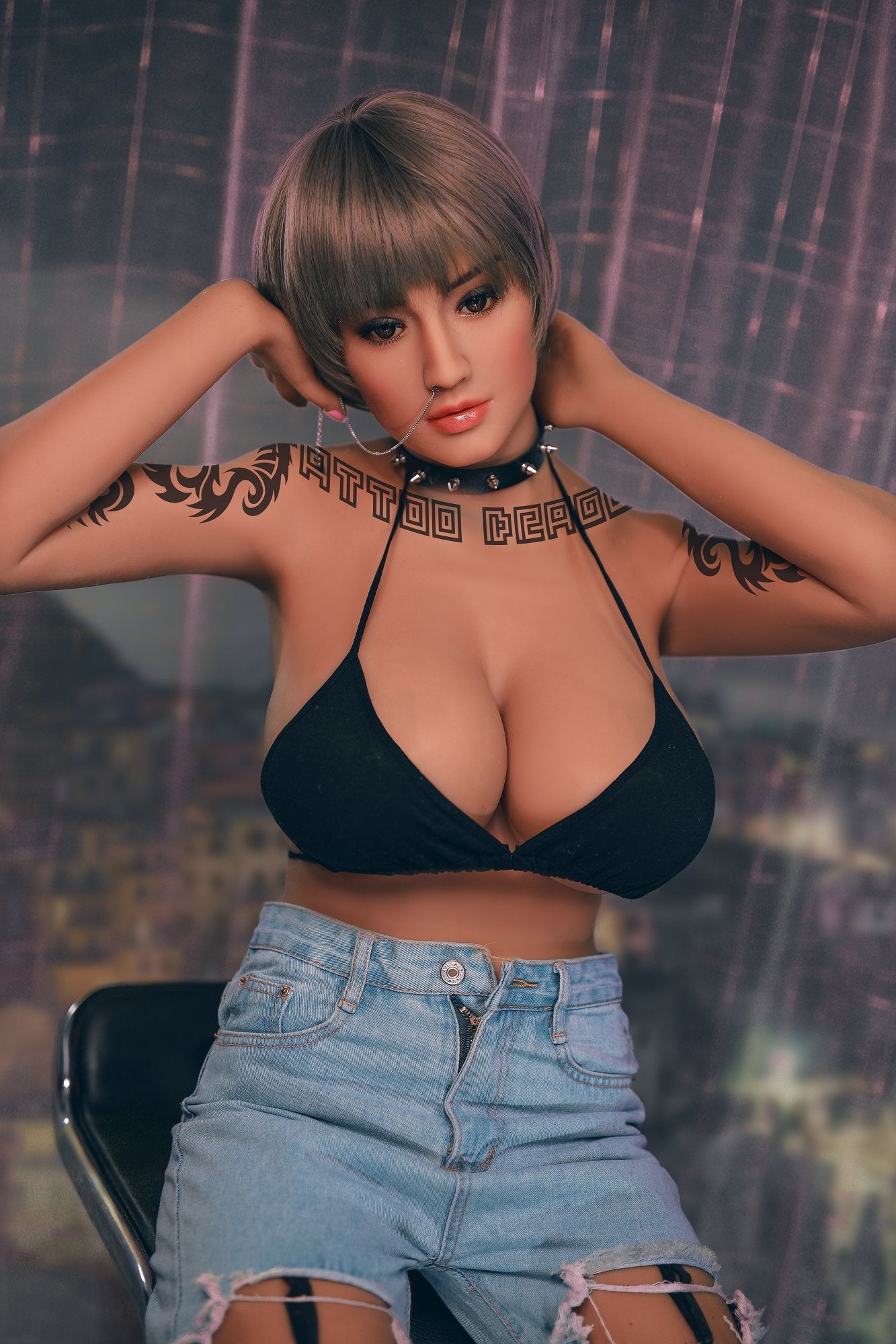 Sexy Riya: 171cm Hot Body and Big Breasts Sex Doll Smoking a Cigarette Anmodolls YL