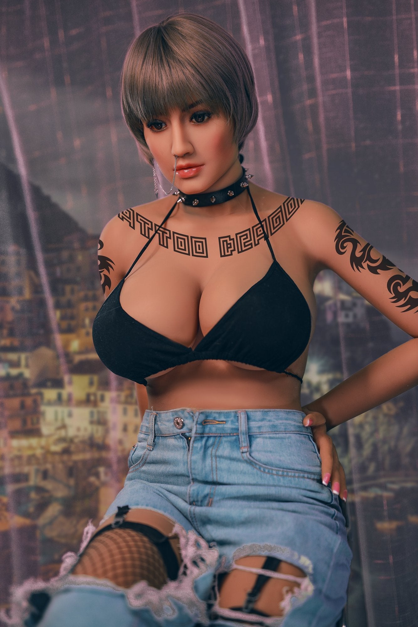 Sexy Riya: 171cm Hot Body and Big Breasts Sex Doll Smoking a Cigarette