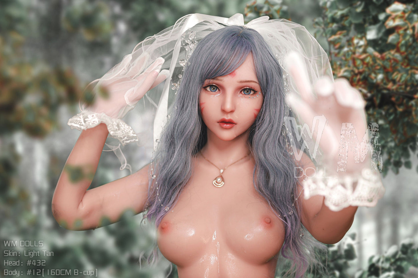 Alisan: WM Sex Doll, Teenage Gray-Haired Angel with Wings, Head No.432 Anmodolls WM DOLLS - TPE