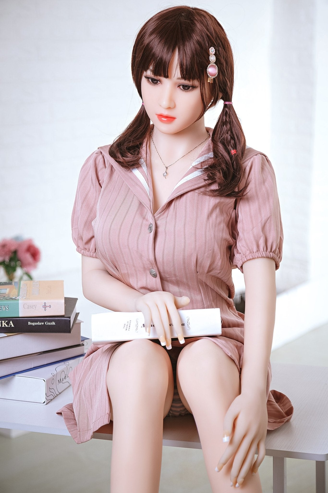 Jacqueline - Atrractive Student Sex Doll With a Silicone face - Anmo Dolls  – Anmodolls