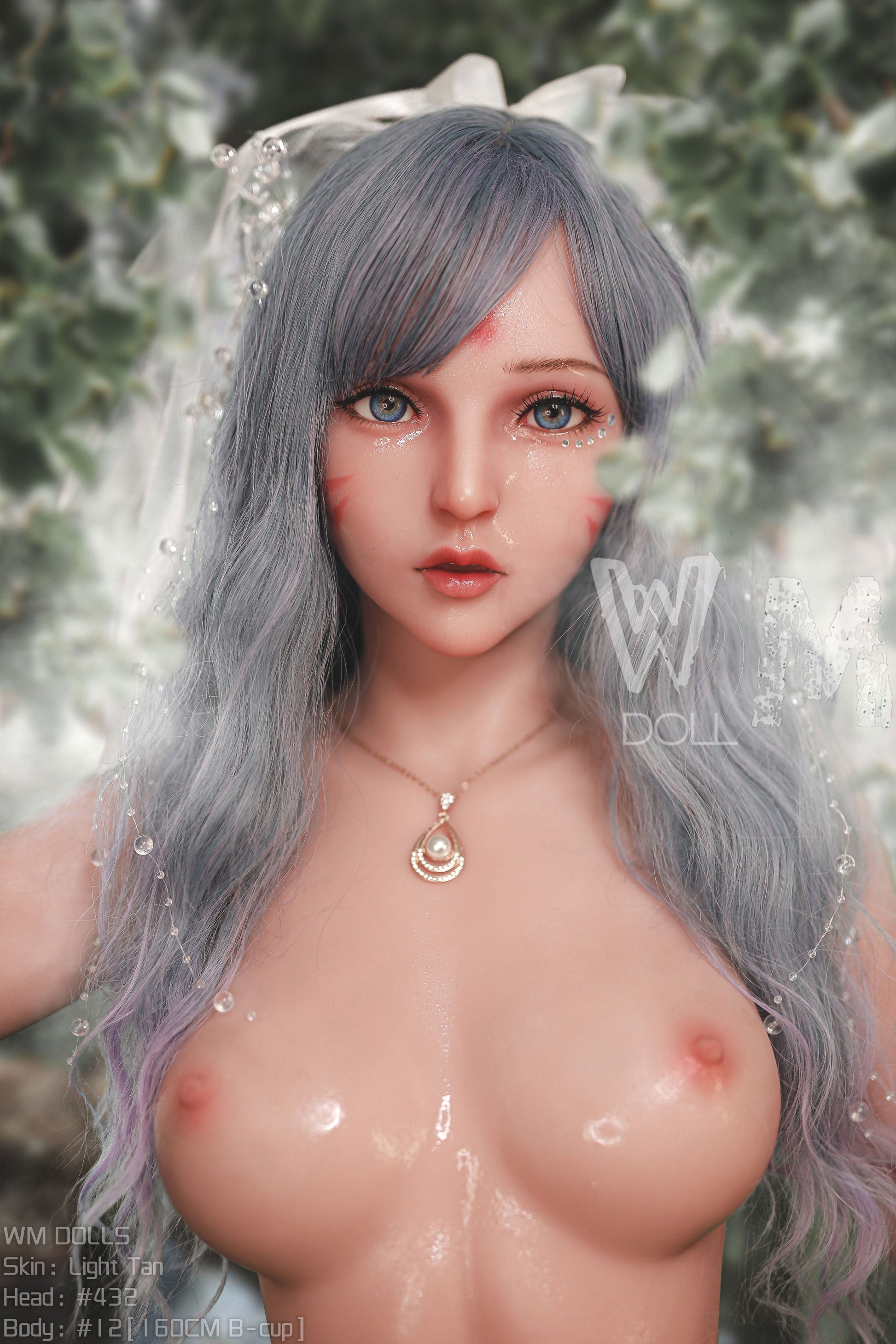 Alisan: WM Sex Doll, Teenage Gray-Haired Angel with Wings, Head No.432 Anmodolls WM DOLLS - TPE