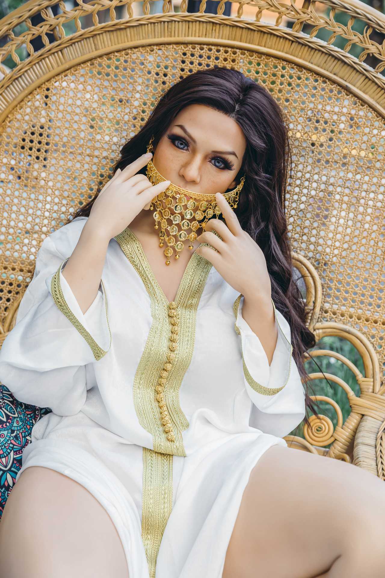 Romaine's Seductive Smile: 165cm Starpery Sex Doll with Arabian Style Lips Anmodolls Starpery