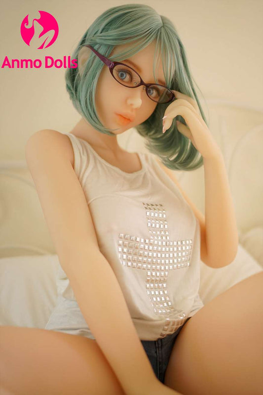 Mikayla - Naughty young Sex doll Girl seduce all men with her face with glasses Anmodolls Piper Doll
