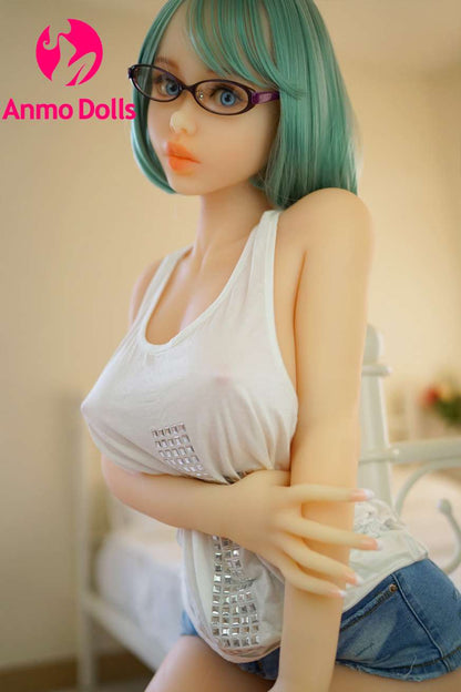 Mikayla - Naughty young Sex doll Girl seduce all men with her face with glasses Anmodolls Piper Doll