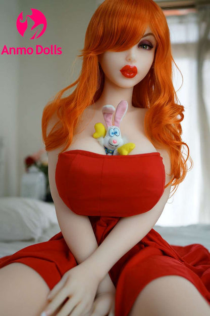 Jude - Beautiful Red head Sex doll in red dress