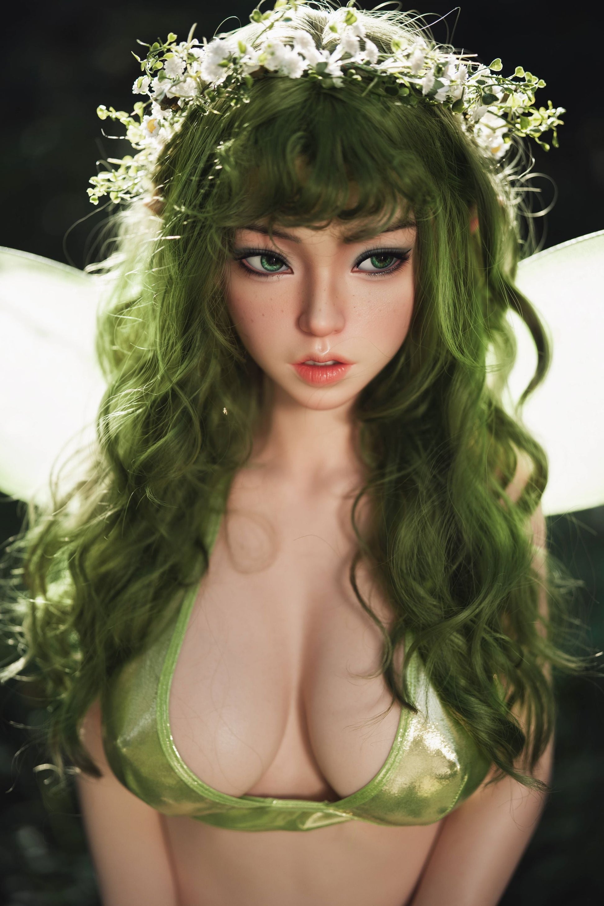 OrangeIn Ava Brown 159cm Cosplay Elf D-Cup Silicone Doll: A premium love doll designed for realism and quality. Perfect choice for those seeking an intimate companion.