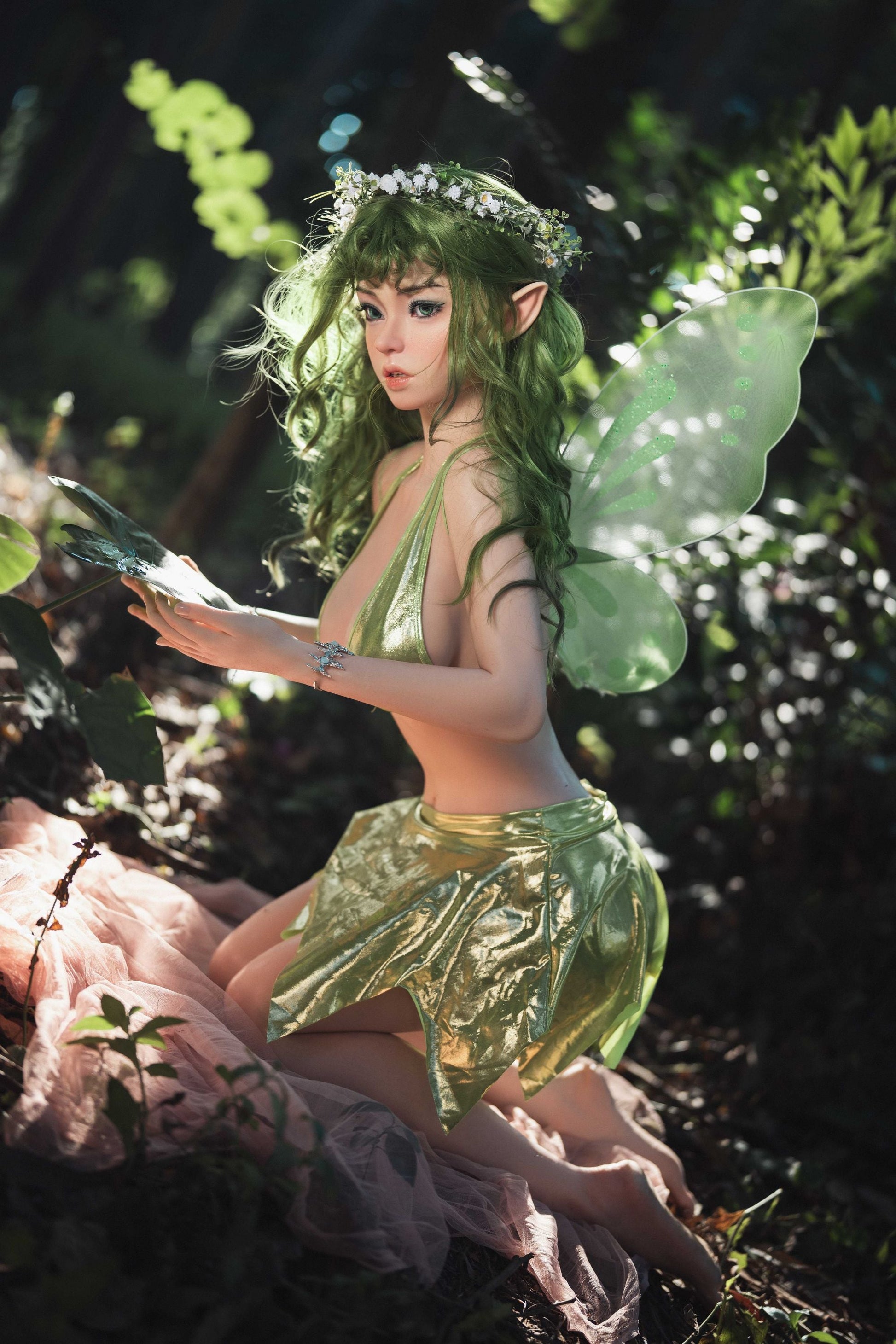OrangeIn Ava Brown 159cm Cosplay Elf D-Cup Silicone Doll: A realistic doll designed for realism and quality. Perfect choice for those seeking an intimate companion.