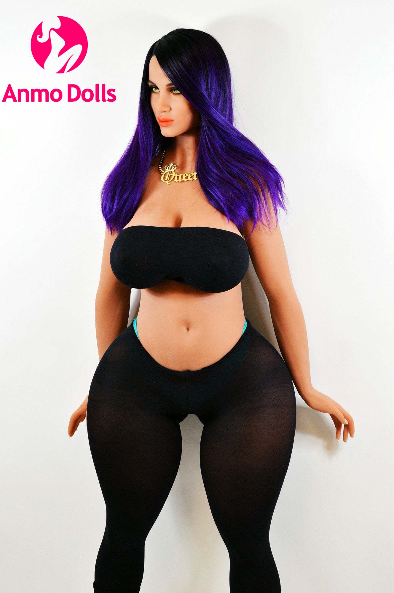 Sadia - YL Sex Doll - 158cm Blue-Haired Bombshell & Alluring BBW Hot Mom
