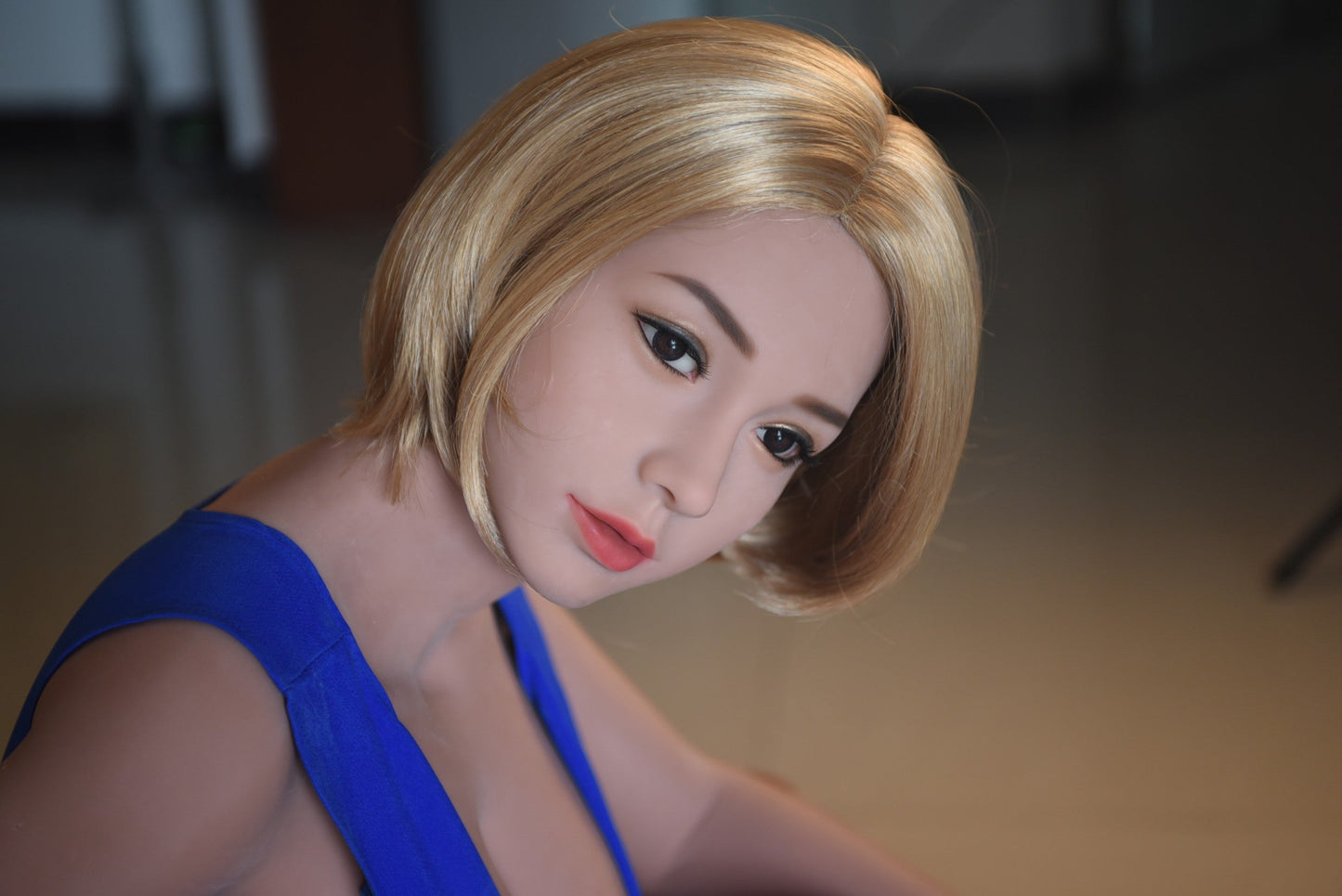 Experience Pleasure with Poppie: The Exquisite 161cm JS Sex Doll with a Hot Body and Gorgeous Curly Blond Hair