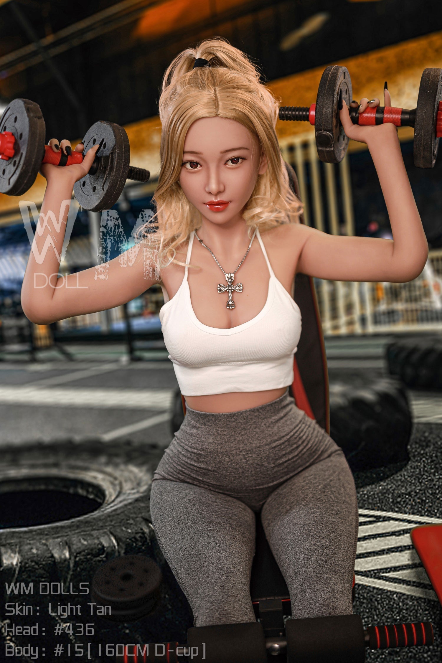 Esra WM Sex Doll Gym loving Blonde Asian D Cup 160cm Head  