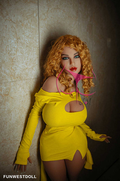 Meet Alberte: The Ultimate Blonde Curly K-cup BBW Sex Doll from Funwest