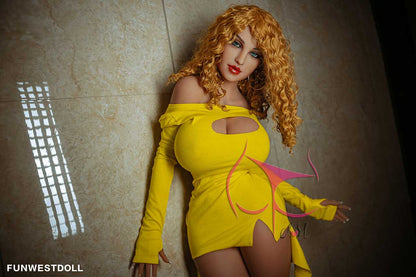 Meet Alberte: The Ultimate Blonde Curly K-cup BBW Sex Doll from Funwest Anmodolls Funwest
