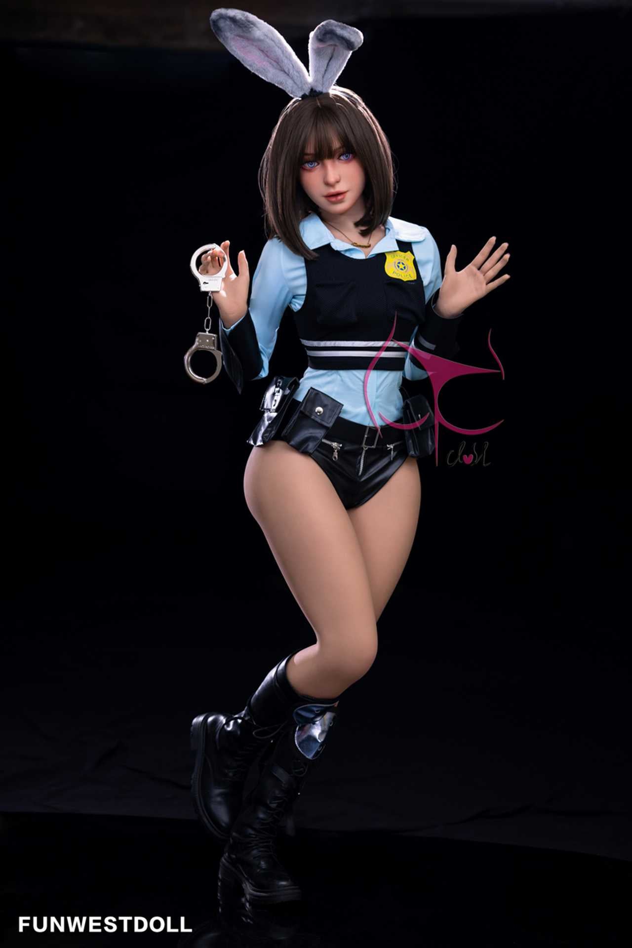 Funwest Marcy: C-Cup Anime Police Hero Anime Teen Doll with TPE Material