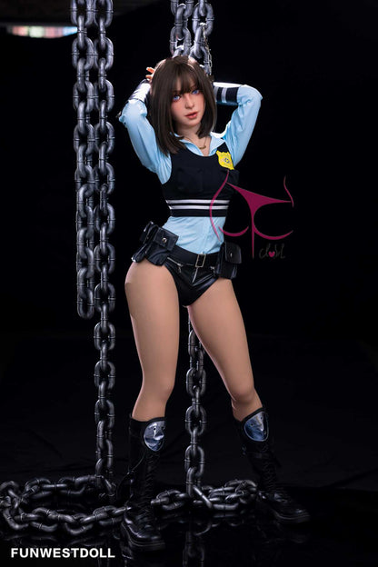 Funwest Marcy: C-Cup Anime Police Hero Anime Teen Doll with TPE Material Anmodolls Funwest