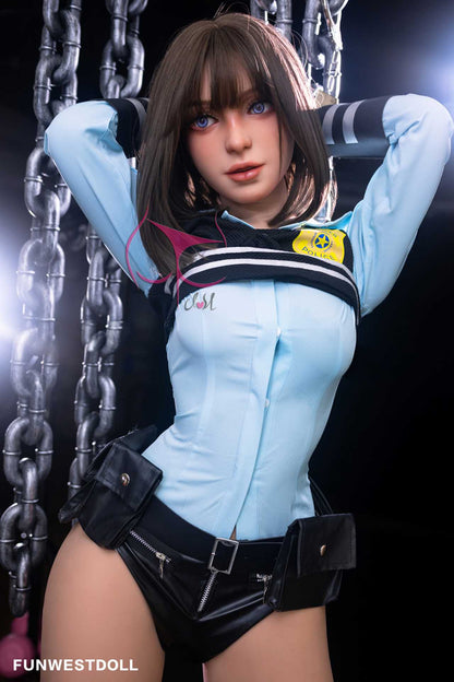 Funwest Marcy: C-Cup Anime Police Hero Anime Teen Doll with TPE Material Anmodolls Funwest
