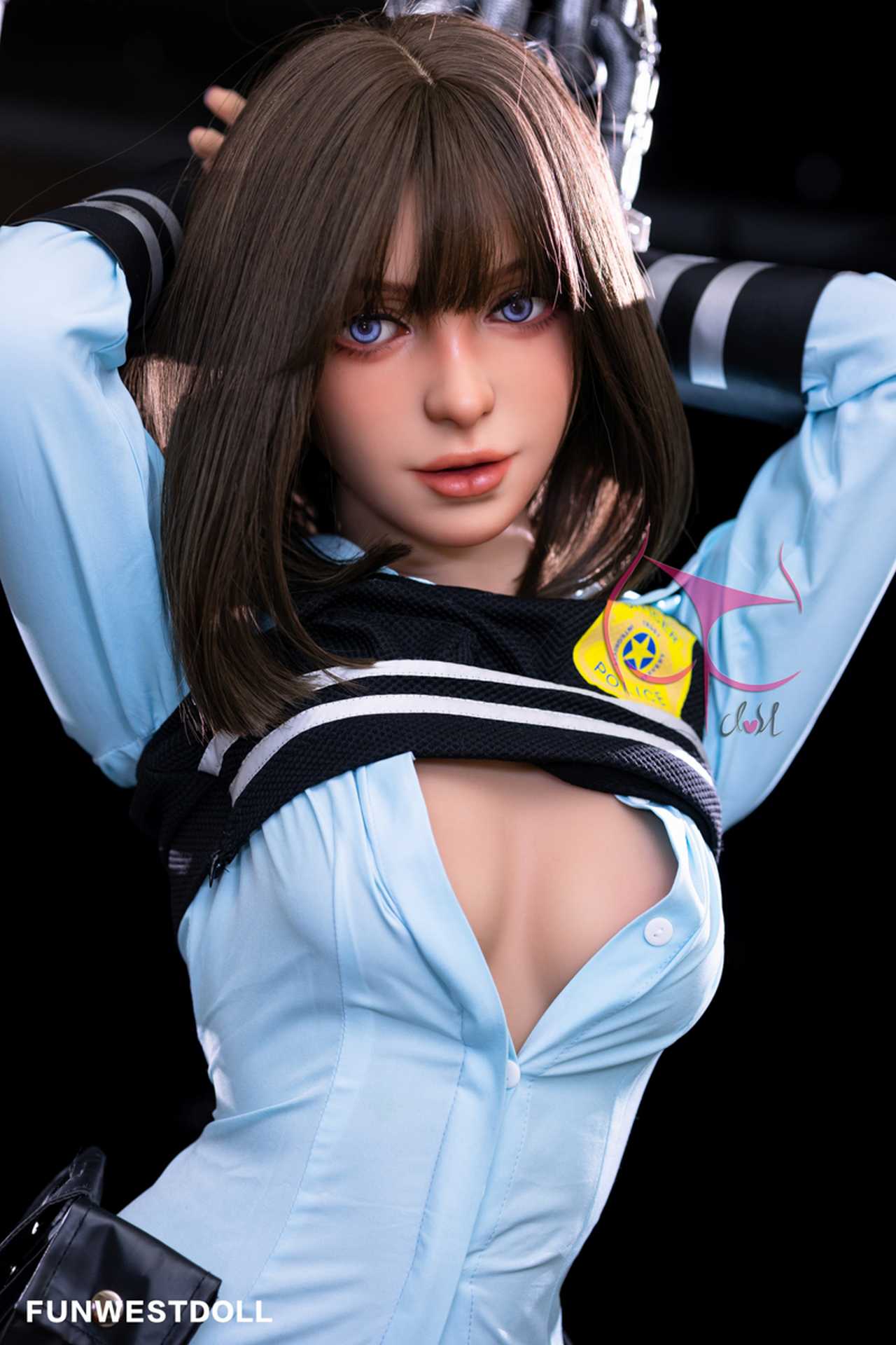 Funwest Marcy: C-Cup Anime Police Hero Anime Teen Doll with TPE Material Anmodolls Funwest