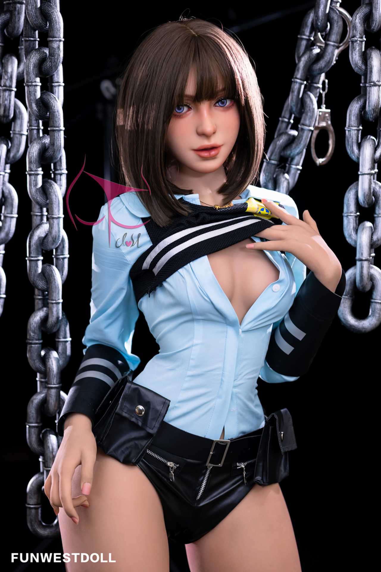 Funwest Marcy: C-Cup Anime Police Hero Anime Teen Doll with TPE Material Anmodolls Funwest