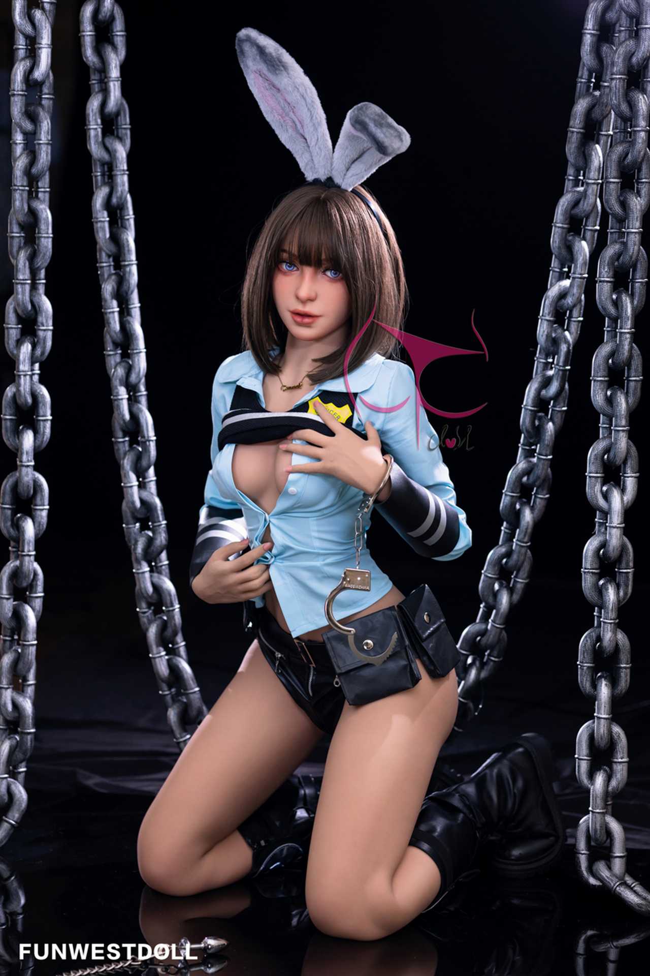 Funwest Marcy: C-Cup Anime Police Hero Anime Teen Doll with TPE Material Anmodolls Funwest