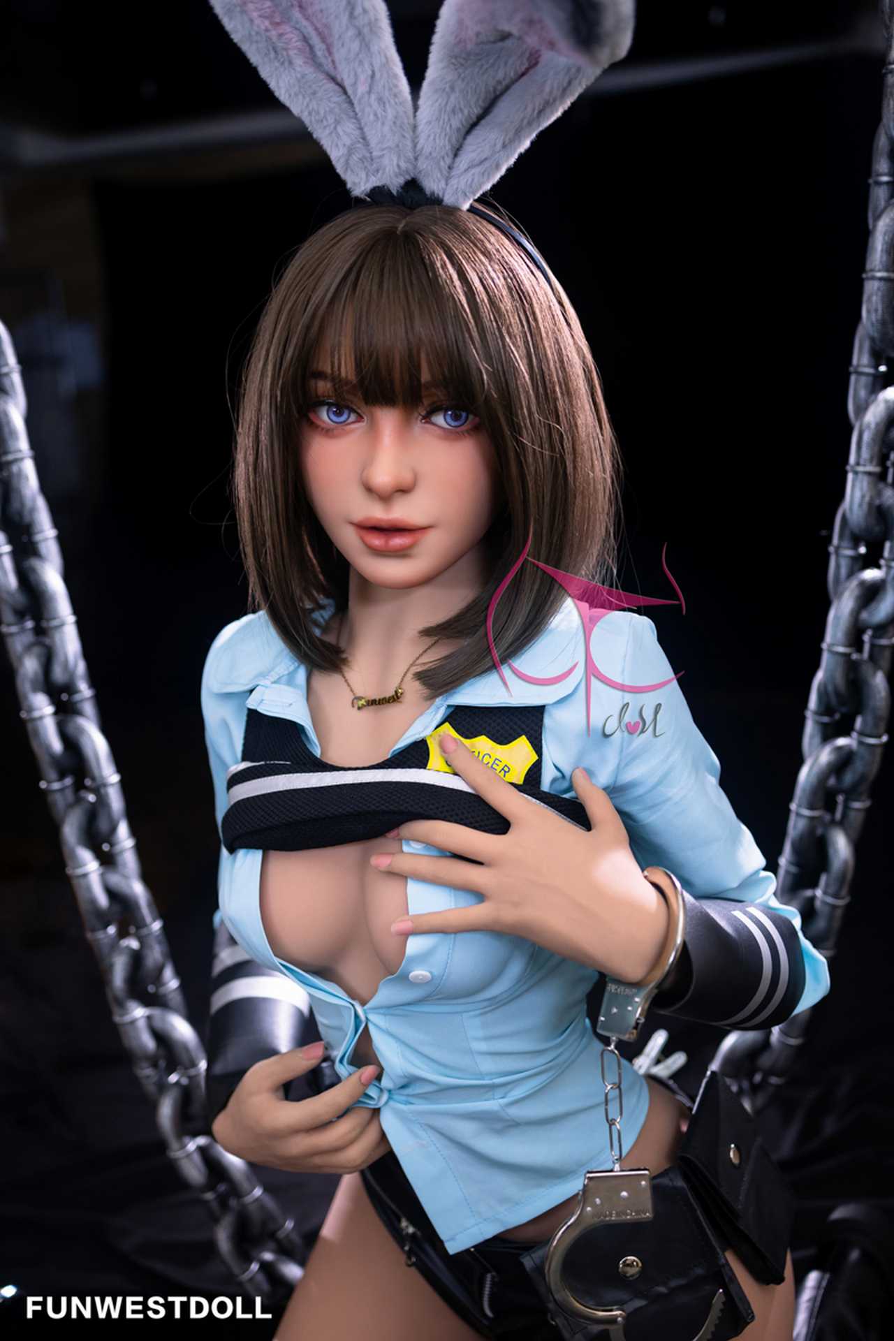 Funwest Marcy: C-Cup Anime Police Hero Anime Teen Doll with TPE Material Anmodolls Funwest