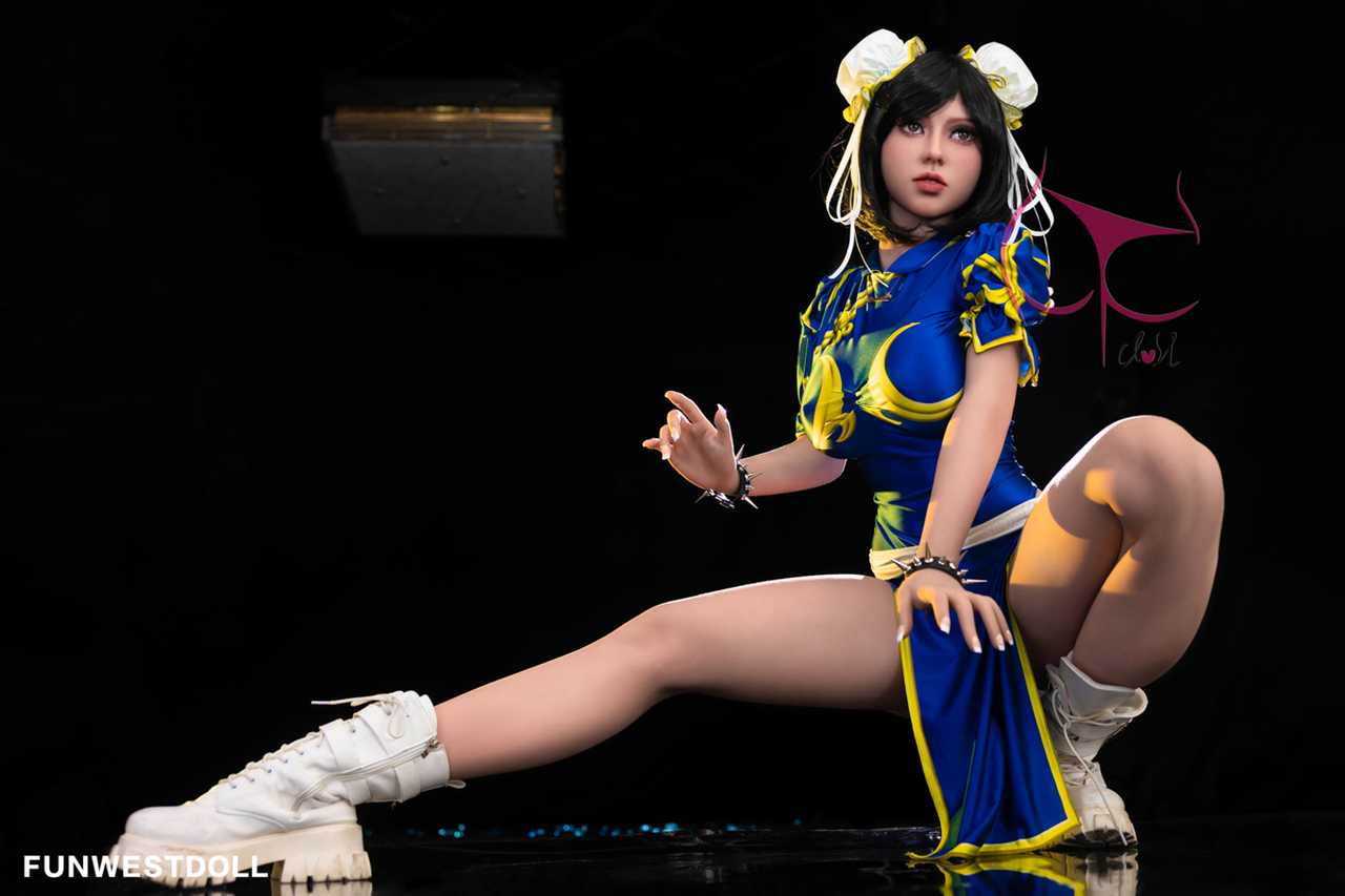 Funwest Gabriela: 155cm Anime TPE Love Doll in Blue Fighter Outfit Anmodolls Funwest
