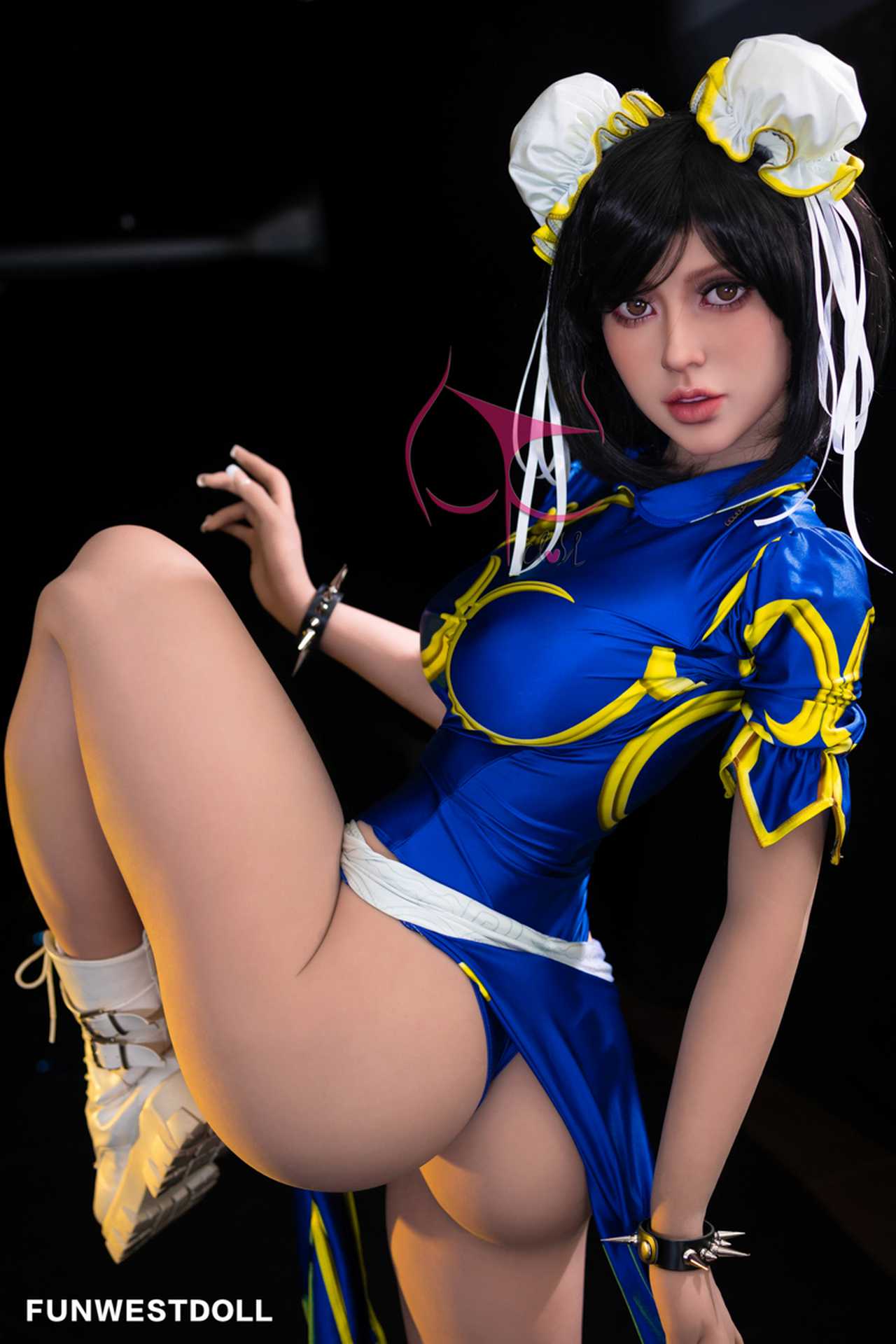 Funwest Gabriela: 155cm Anime TPE Love Doll in Blue Fighter Outfit Anmodolls Funwest