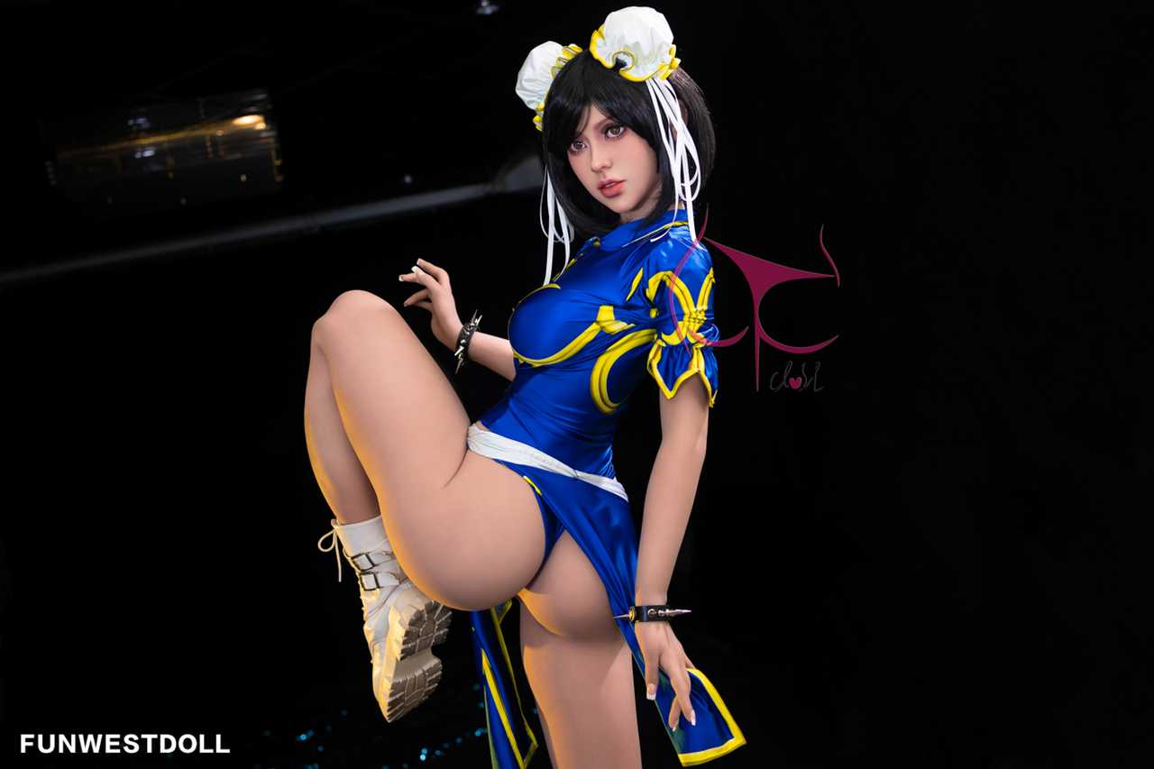 Funwest Gabriela: 155cm Anime TPE Love Doll in Blue Fighter Outfit Anmodolls Funwest