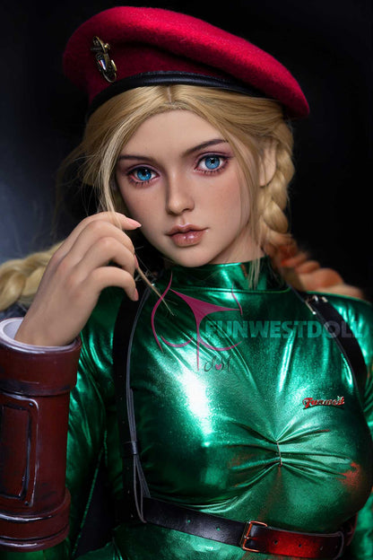 Funwest Julianna: Blonde Army Officer Doll with C-Cup Breasts and a Tempting Look Anmodolls Funwest