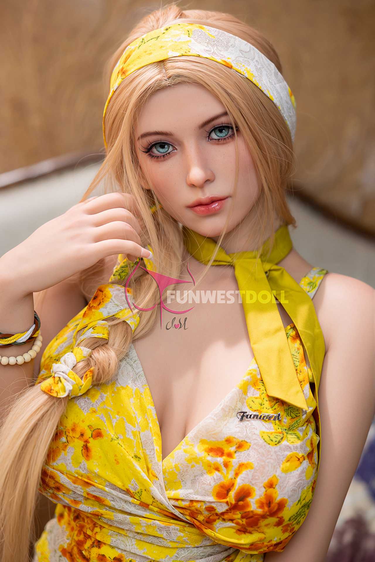 Funwest Marlee: 140cm Sexy Blonde BBW Stylist Doll with G-Cup Breasts Anmodolls Funwest