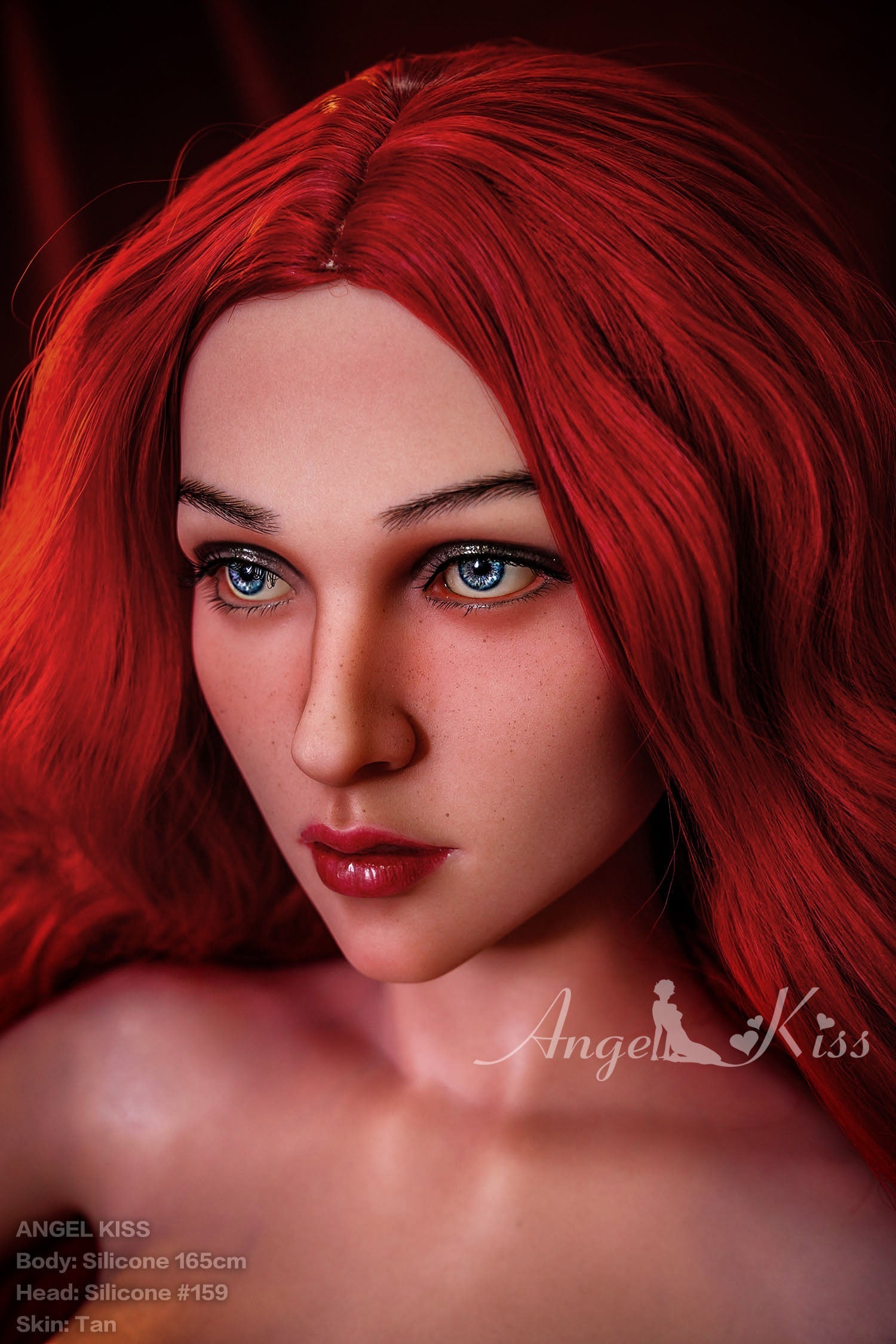 Francesca - AK165cm+S#159 long-legged red hair woman silicone doll wit –  Anmodolls