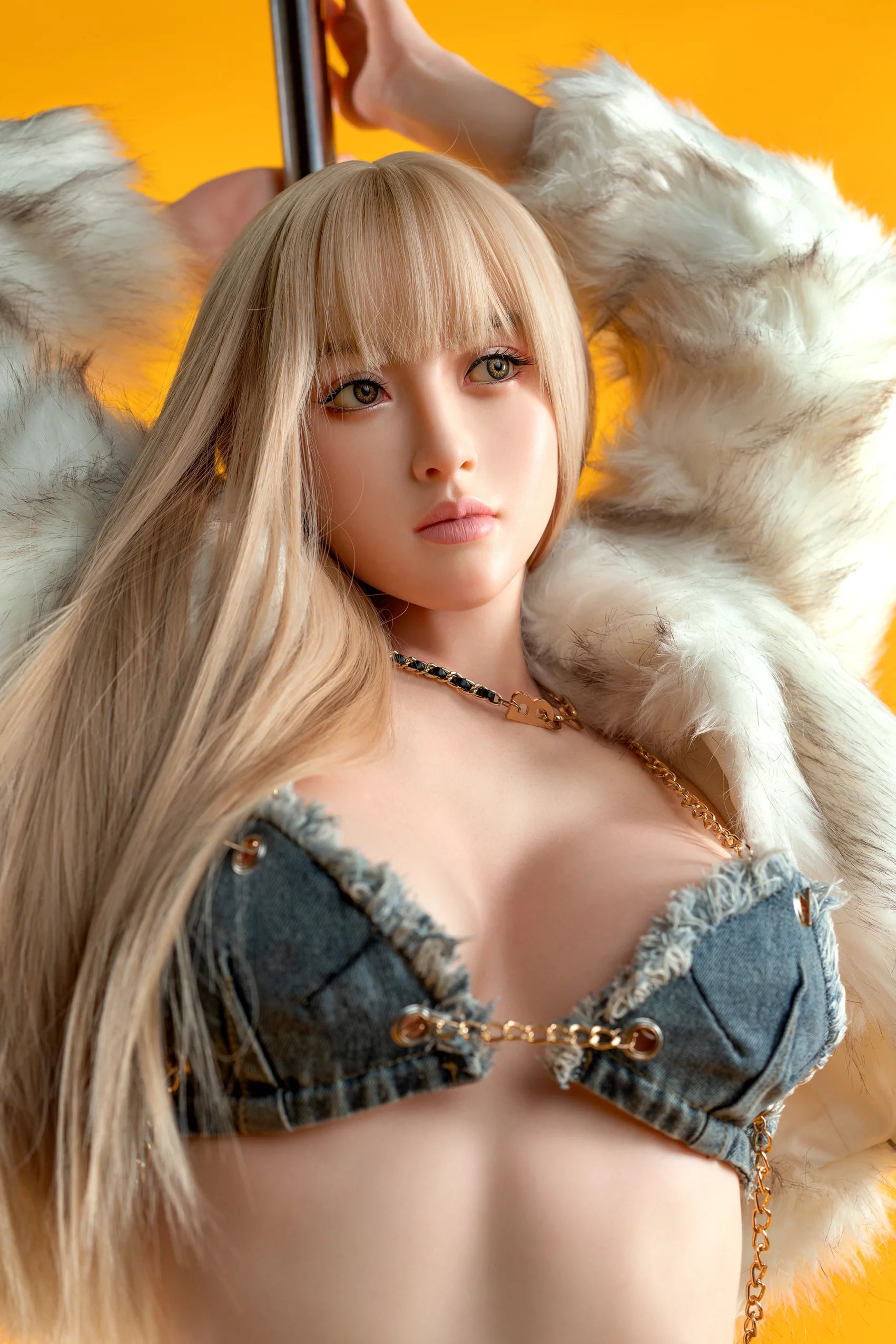 Yvonne - Blonde Asian Silicone Sex doll - Zelex Inspiration Series Anmodolls Zelex dolls - SILICONE