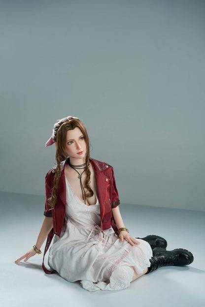 Aerith Gamelady Sex Doll: Full Silicon, 167cm, Inspired by Final Fantasy VII