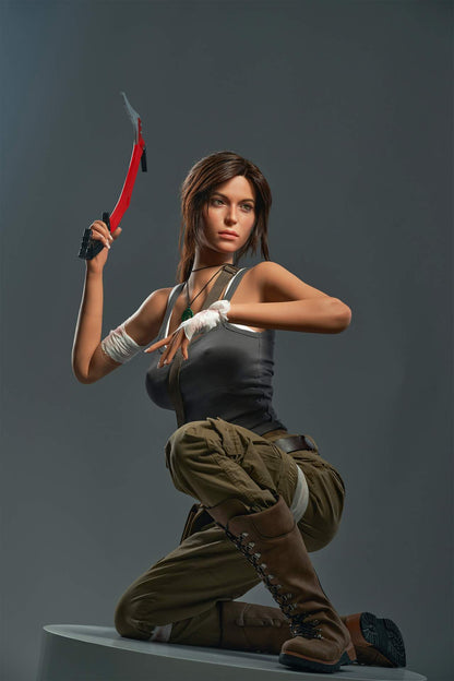 Tomb Raider's Lara Croft: 166cm, E-Cup, Full Silicon Gamelady Sex Doll Anmodolls GameLady