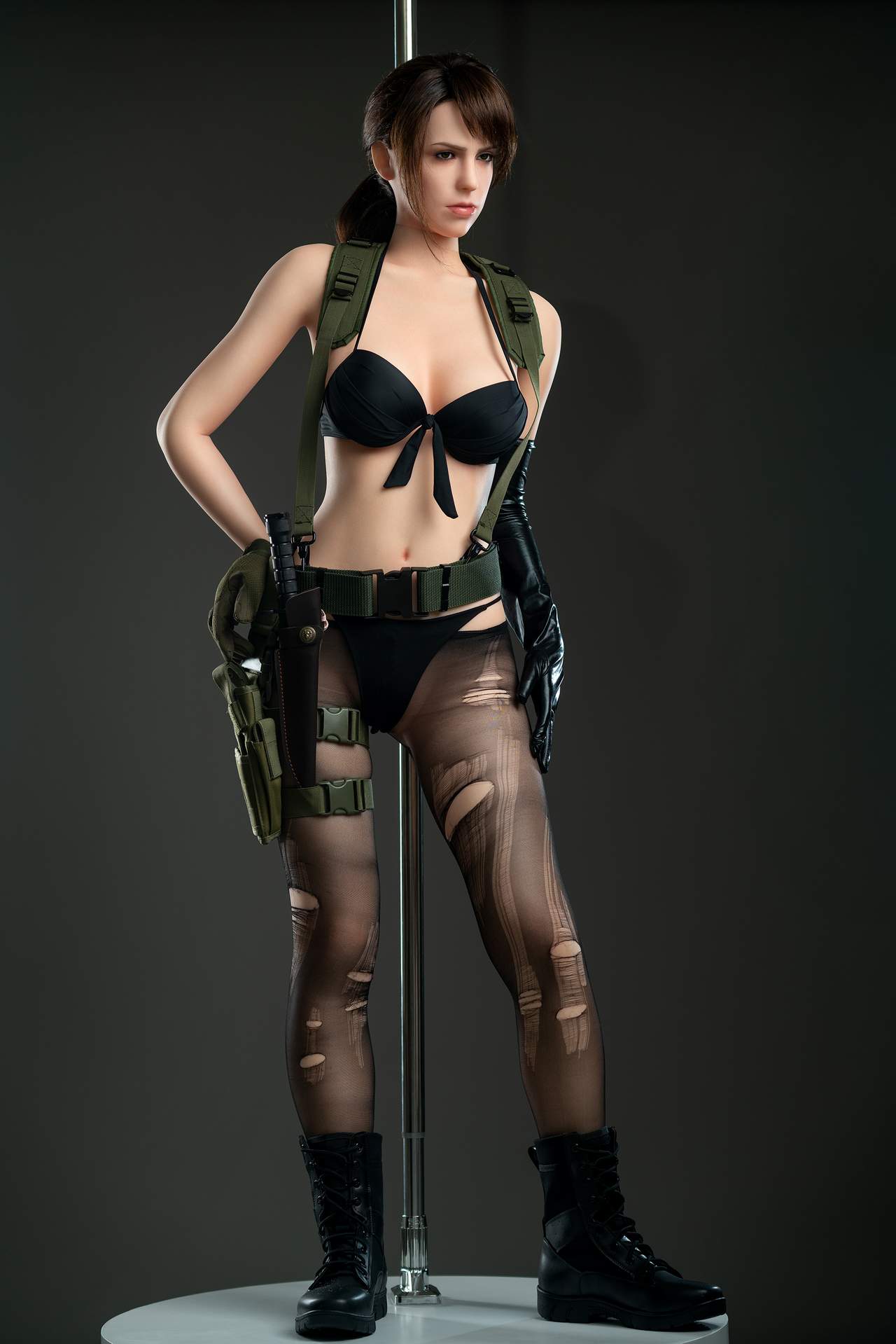 D-Cup Gamelady Sex Doll - Quiet from Metal Gear, Full Silicon Body Anmodolls GameLady