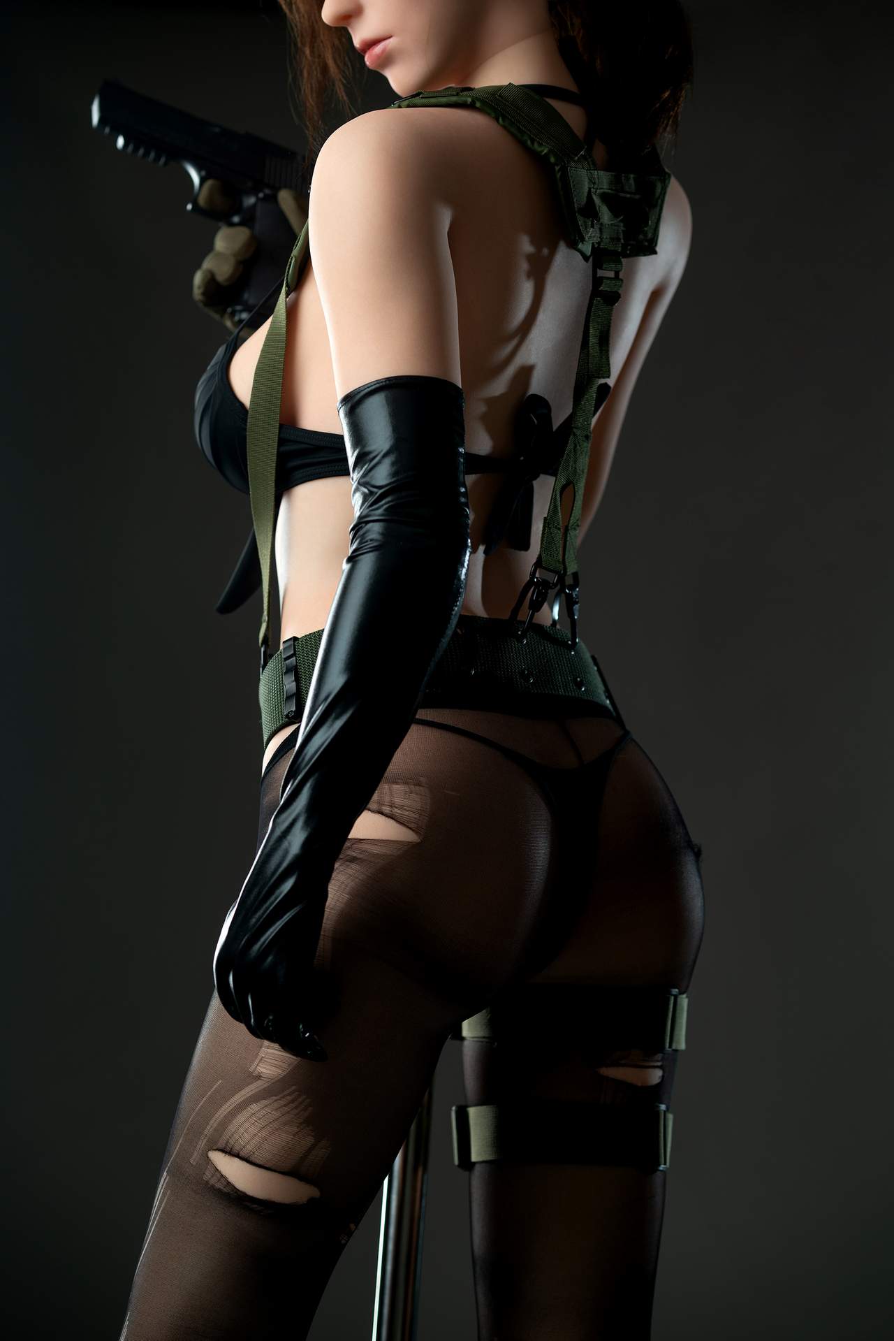 D-Cup Gamelady Sex Doll - Quiet from Metal Gear, Full Silicon Body Anmodolls GameLady