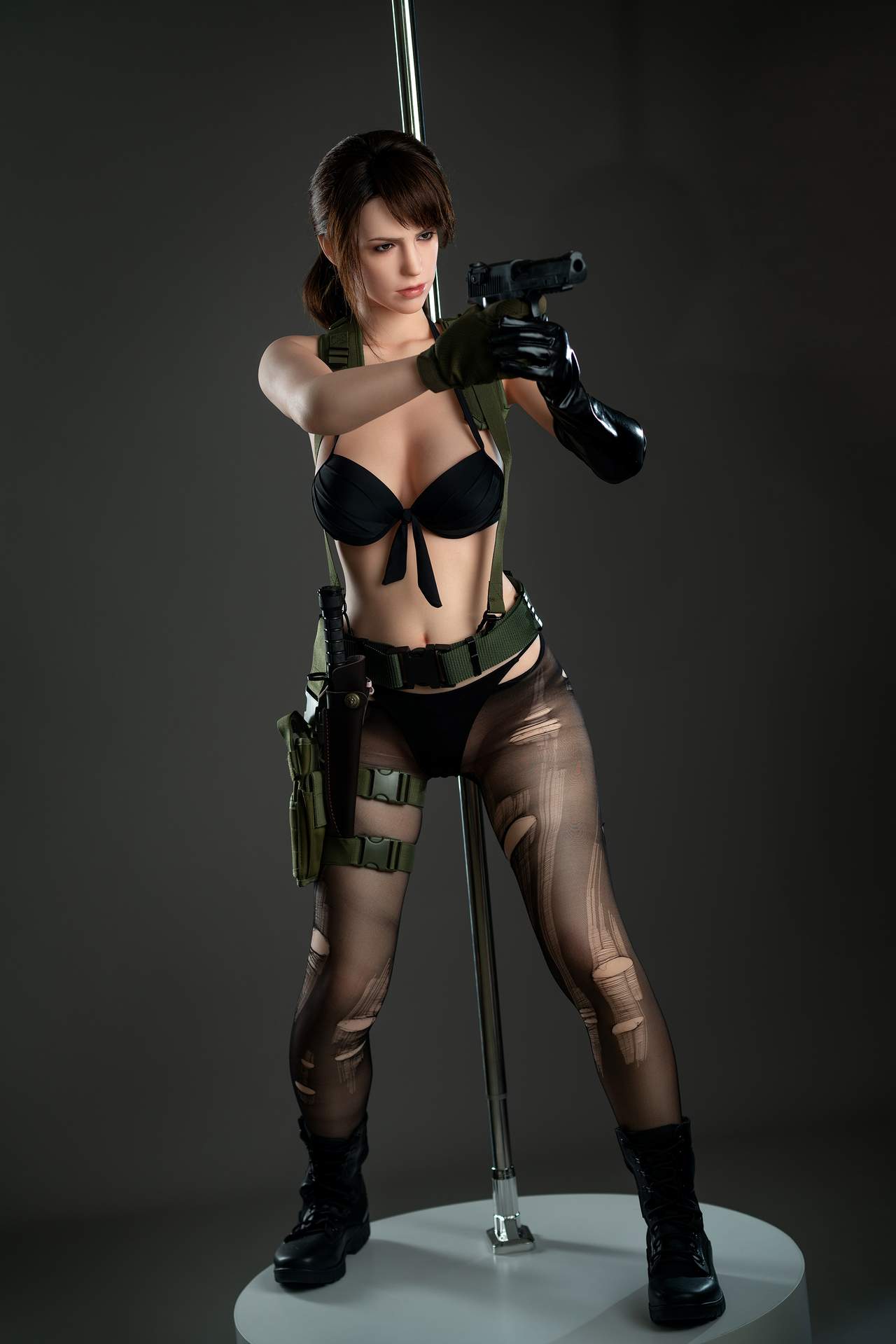 D-Cup Gamelady Sex Doll - Quiet from Metal Gear, Full Silicon Body Anmodolls GameLady