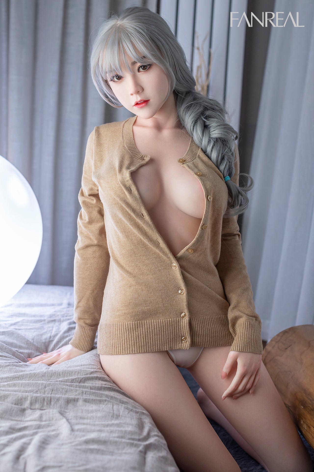 Fanreal 157cm d cup qian - sex doll showcasing silicone and premium