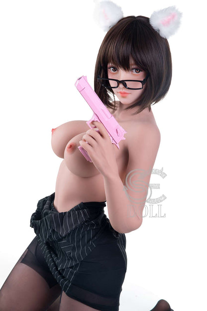 Cerys - Naked TPE Sex Doll with Gun - Assassin Style