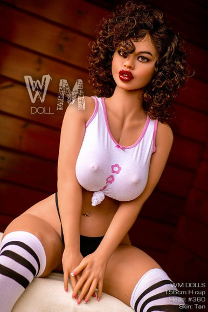 Nay: 156cm H-Cup WM Sex Doll, MILF with Curly Black Hair, Head 360 Anmodolls WM DOLLS - TPE
