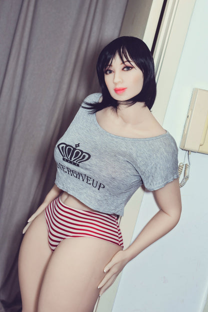 Maleka: Realistic 163cm, H-Cup WM Sex Doll, Head #184 - Brunette Beauty